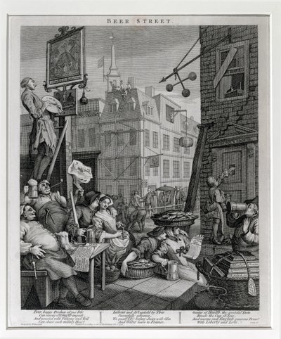 Beer Street, 1751 alkotó: William Hogarth
