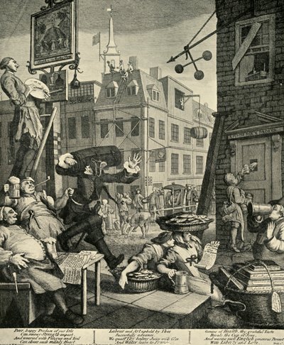 Beer Street, 1751, 1925. alkotó: William Hogarth