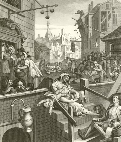 Beer Street és Gin Lane alkotó: William Hogarth