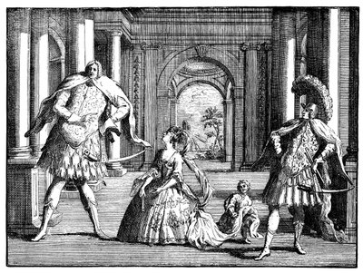 Berenstat, Cuzzoni és Senesino c1725. alkotó: William Hogarth
