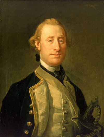 Sir Alexander Schomberg kapitány (1720-1804) alkotó: William Hogarth
