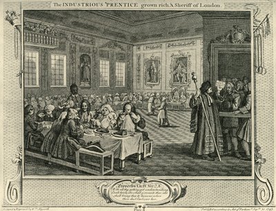 Városi ünnep, 1747, 1925. alkotó: William Hogarth