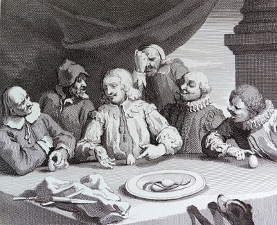 Kolumbusz feltöri a tojást alkotó: William Hogarth