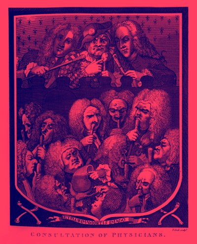 William Hogarth orvosi konzultáció alkotó: William Hogarth