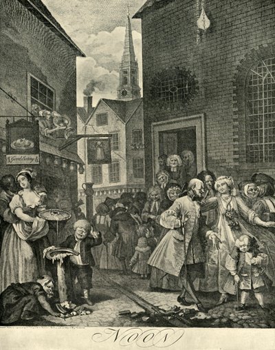 Covent Garden délben, 1738, 1925. alkotó: William Hogarth