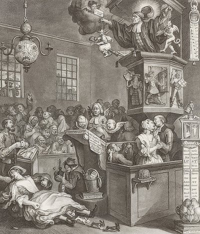 Hitelesség, babona és fanatizmus. 1762 1762 alkotó: William Hogarth