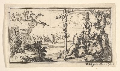 Keresztre feszítés stb. John Beaver, Roman Military Punishments, 1725, 1725 after. alkotó: William Hogarth