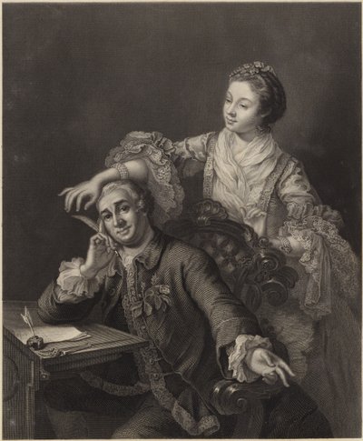 David Garrick és felesége alkotó: William Hogarth