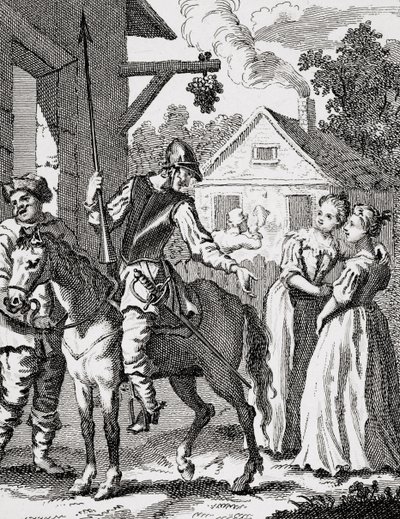 1798-ban megjelent Don Quijote és Sancho Panza egy fogadóban alkotó: William Hogarth