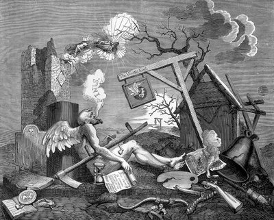 Finis; vagy a Tail Piece - The Bathos William Hogarthtól alkotó: William Hogarth