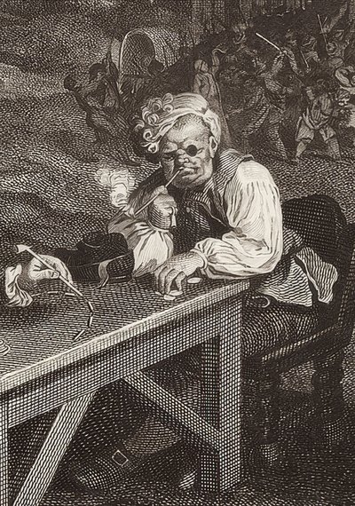 Egy választás négy lenyomata / Die Parlamentswahlen. 2. lap: Szavazatgyűjtés / Stimmenfang (részlet, lásd még a képszám: 51281). 1757 alkotó: William Hogarth