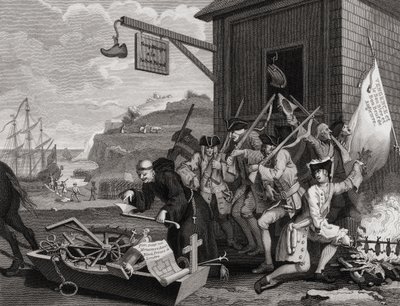 Franciaország, C. Armstrong metszete, a Hogarth műveiből, 1833-ban alkotó: William Hogarth