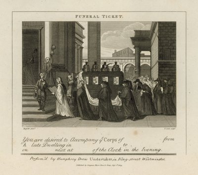 Temetési jegy alkotó: William Hogarth
