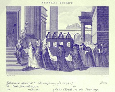 William Hogarth temetési jegye alkotó: William Hogarth