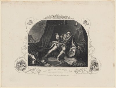 Garrick mint Richard 3rd alkotó: William Hogarth
