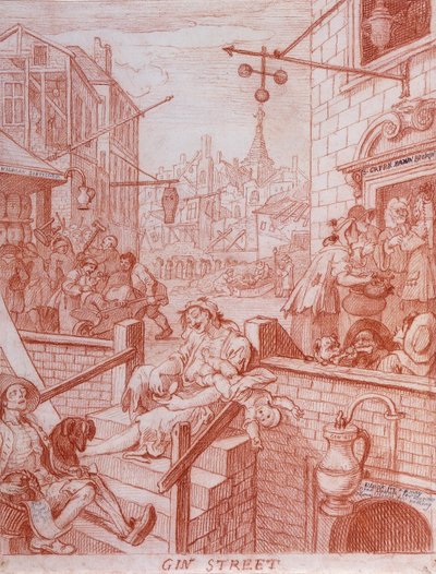 Gin-Straße alkotó: William Hogarth