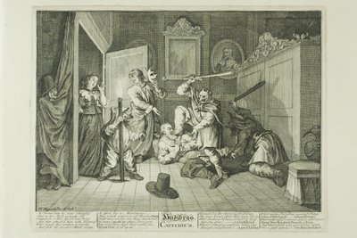 Hudibras Catechized, kilencedik lemez a Hudibrasból alkotó: William Hogarth