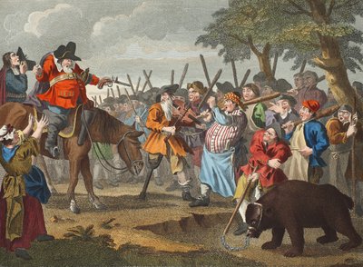 Hudibras első kalandja, Samuel Butler Hudibras című filmjéből alkotó: William Hogarth