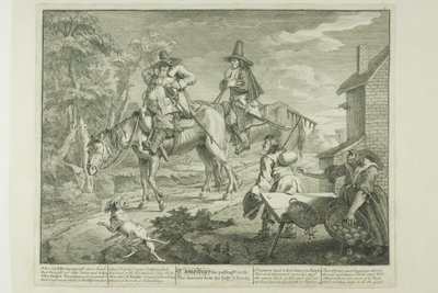 Hudibras Sallying Forth, második lemez Hudibras-tól alkotó: William Hogarth