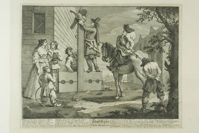 Hudibras Triumphant, negyedik lemez a Hudibrasból alkotó: William Hogarth