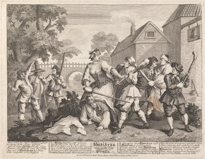 Hudibras legyőzte Trulla alkotó: William Hogarth