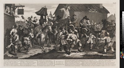 Hudibras és a Skimington alkotó: William Hogarth