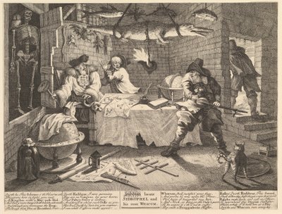 Hudibras legyőzi Sidrophelt és emberét, Whacum Twelve Large Illustrations for Sa..., 1725. február és 26. között. alkotó: William Hogarth