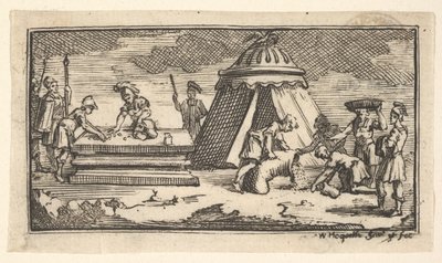 Búza helyett Árpa [első változat] John Beaver, Roman Military Punishme..., 1725 után. alkotó: William Hogarth