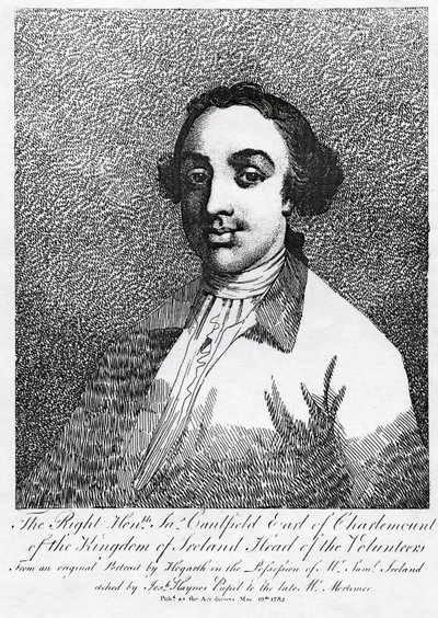 James Caulfield, Charlemont 1. grófja, vésette Joseph Haynes, 1782 alkotó: William Hogarth