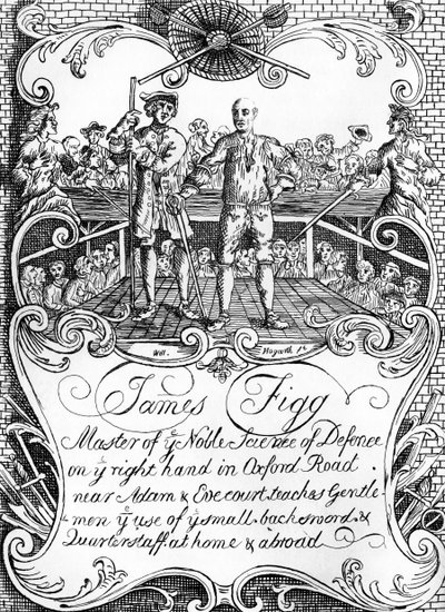 James Figg - William Hogarth reklámja, c. 1729/30 alkotó: William Hogarth
