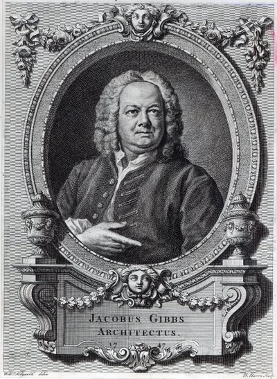 James Gibbs, metszett Bernard Baron, 1747 alkotó: William Hogarth