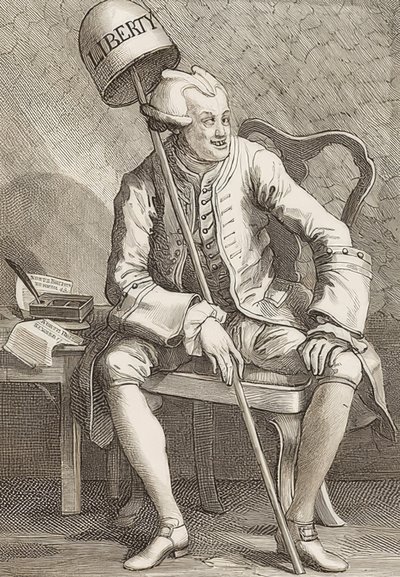 John Wilkes Esq. 1763 alkotó: William Hogarth