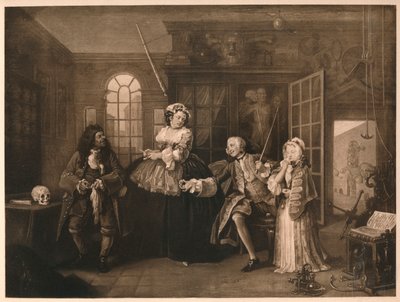 Házasság A-la-Mode: 3. The Inspection, c1743 alkotó: William Hogarth