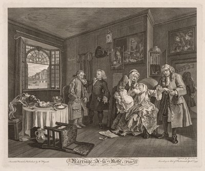 Házasság à la Mode: A grófnő halála alkotó: William Hogarth