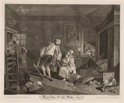Házasság à la Mode: The Death of the Earl alkotó: William Hogarth
