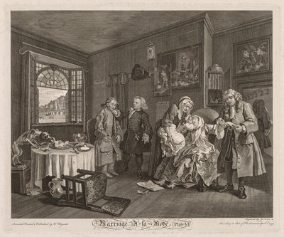 Házasság à la Mode: A grófnő halála alkotó: William Hogarth