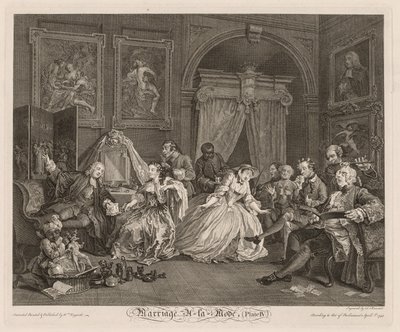 Házasság à la Mode: A WC-jelenet, 1745. alkotó: William Hogarth