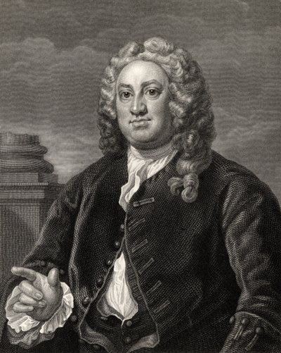 Martin Folkes, R. Hart metszete a "The Works of Hogarth"-ból, 1833-ban alkotó: William Hogarth