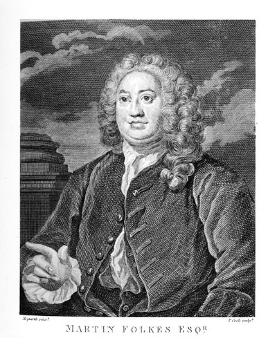 Martin Folkes esq. írta William Hogarth alkotó: William Hogarth
