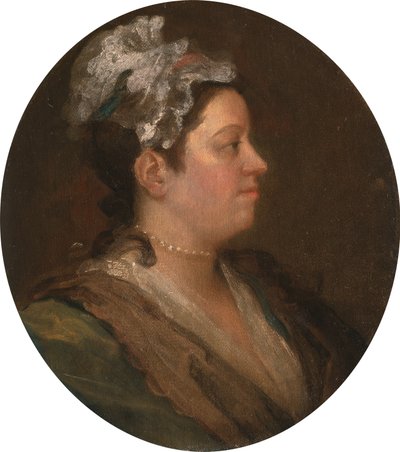 Mary Hogarth (1699-1741), 1740 körül (beszélgetés előtt) (lásd: 174877) alkotó: William Hogarth