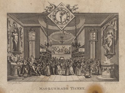 Álarcosbál jegy alkotó: William Hogarth