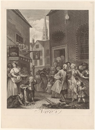 Dél, a „Négy napszak” sorozat 2. lapja alkotó: William Hogarth