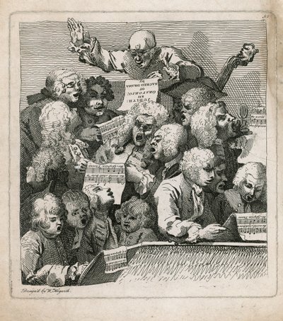 Zenészek alkotó: William Hogarth