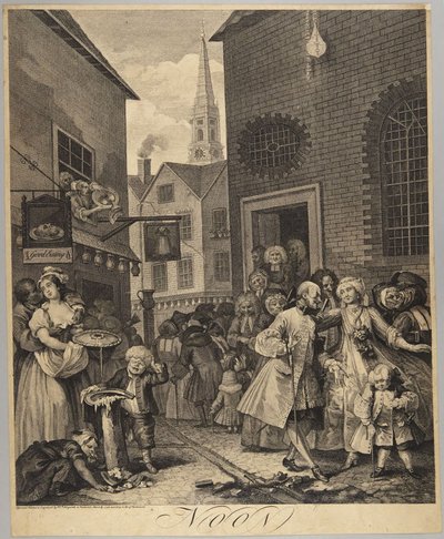 Dél, a Nap négy szaka című sorozat 2. táblája alkotó: William Hogarth