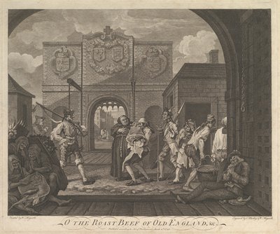 Ó, ó-Anglia marhasültje – Caiais kapuja, 1749. március 6. alkotó: William Hogarth