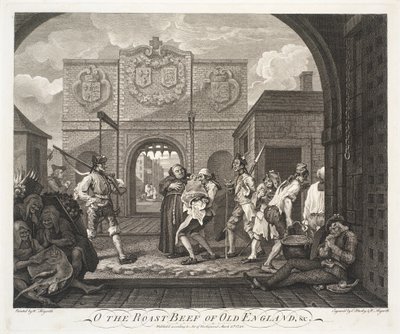 Ó, a régi angliai marhasült alkotó: William Hogarth