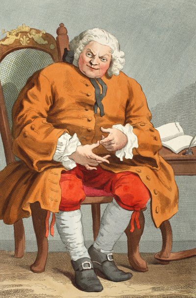 Simon Fraser portréja, Lord Lovat, 1746. augusztus 25., illusztráció a „Hogarth Restored: The Whole Works of the híres William Hogarth, újrametszett Thomas Cook” című kocsmából. 1812 (kézzel színezett metszet) alkotó: William Hogarth