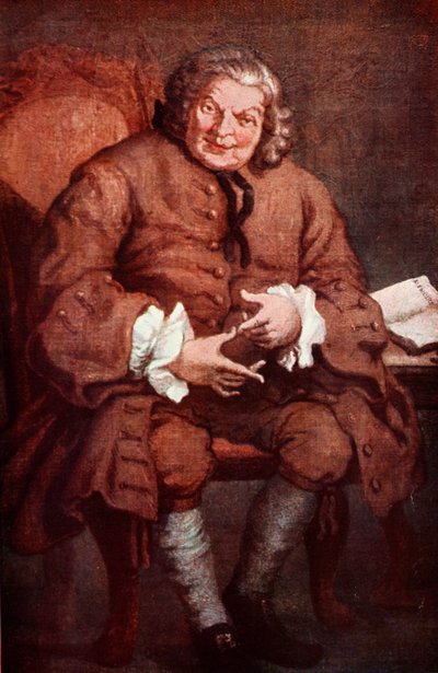 Simon Fraser, Lord Lovat portréja, illusztráció a Hutchinson történetéből a brit nemzetről, 1923 körül alkotó: William Hogarth