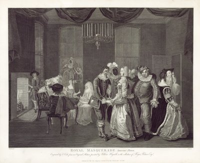 Királyi maskara, Somerset Ház alkotó: William Hogarth