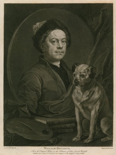 William Hogarth önarcképe alkotó: William Hogarth